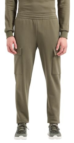 EA7 Emporio Armani Cargohose für Herren aus angerauter Baumwolle mit Taschen, 8NPP68, grün, XXL
