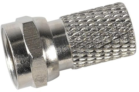 Criprix Conectore Coaxiale Tipo F Macho para cable de antena de TV T100plus T100 CXT-1 | 417102 | Conectores F Macho con sistema de montaje mediante roscado