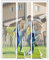 Moustiquaire Porte Magnétique, Rayures Blanches Moustiquaire Porte Fenetre Aimantée Magnetique, Maille Ultra Fine Moustiquaire Aimantée, Rideau Moustiquaire Porte Magnétique pour Balcon, 120x180cm