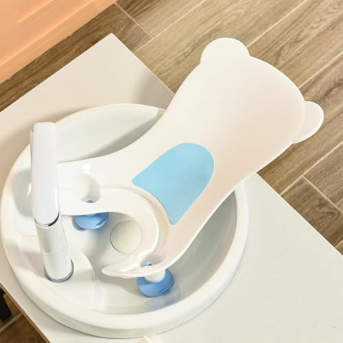BAMBINO BAMBINO BAGNO CON UNAGGIO DI ASSAZIONE, lavandino portatile bagno per bambini con foro sospeso, strumento di lavaggio del supporto per glutei per la vasca da