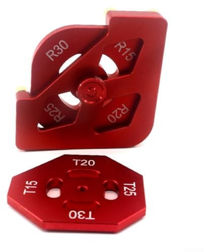 3-teiliges Oberfräsen-Ecklehre-Schablonen-Set mit Aluminiumlegierung
