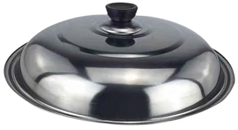 Jiuvaso Couvercle de Casserole En Acier Inoxydable, Résistant à La Chaleur, avec Poignée, pour Restaurants et Cuisines, Diamètre 40 Cm