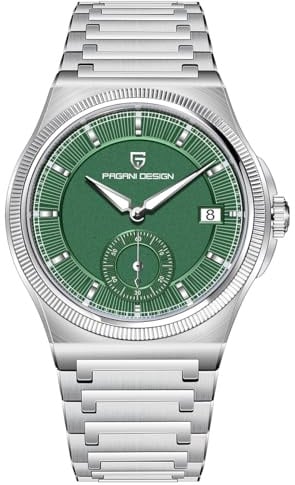 TAYSHILEY Pagani Design Montre automatique pour homme avec verre saphir et acier inoxydable 42 mm Super lumineuse et étanche