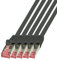 BIGtec Lan Kabel 5 Stück 20m Netzwerkkabel Ethernet Internet Patchkabel CAT.6 schwarz Gigabit SFTP doppelt geschirmt für Netzwerke Modem Router Switch kompatibel zu CAT.5 CAT.6a CAT.7 Stecker