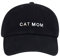 Hatphile: Katze Mama & Papa Hüte für stolze Katzen Eltern | für Männer & Frauen | bestickter Text - verstellbare Passform - 100% Baumwolle, Cat Mom weiß, large