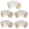 MroMax Raccordo a gomito per tubi in PVC a 90 gradi ID 32 mm Fix Hold tubi corrispondenti bianco 5 pezzi