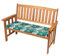SOFTILLO Waterproof Garden Bench Outdoor Pad - 108x45x4cm - Patio Furniture 2 Seater Cushion - Water Resistant Material - Chaise Swing Chair Cushion - Indoors Seat Pads - Palm Leaves