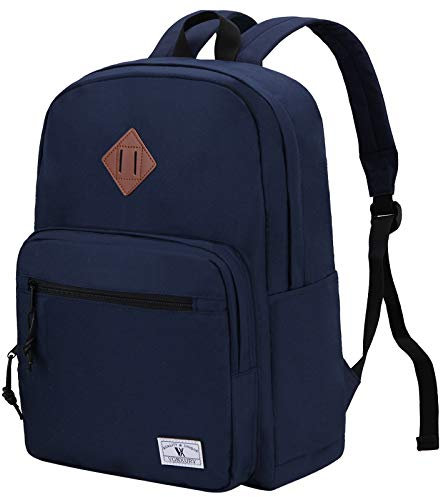 VX VONXURY Schulrucksack Damen Herren, Leichter College-Rucksack, Wasserabweisend 15.6 Zoll Laptop Daypack Tagesrucksack für Teenager Jungen und Mädchen Reisen Arbeit Blau