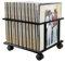 Caja de almacenamiento de vinilo Lp con ruedas - carro de almacenamiento - almacenamiento lp discos de vinilo