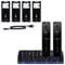 VACANON Charging Dock Station for Wii, 4 IN 1 Controller Charging Station with 4PCS 2800mAh Rechargeable Batteries for Wii Remote Controller