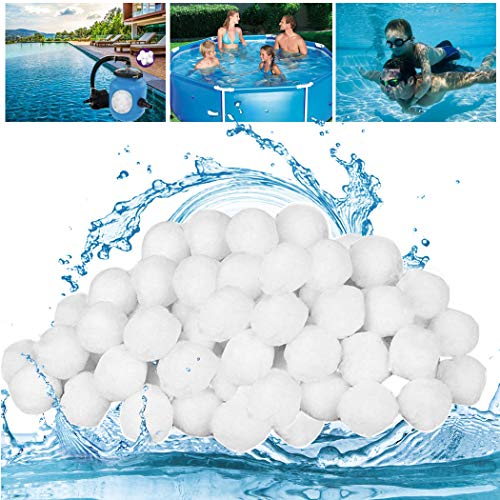 GothicBride Filterballs für sandfilteranlagen, 700g filterbälle für Schwimmbad, Filterpumpe, Aquarium Sandfilter