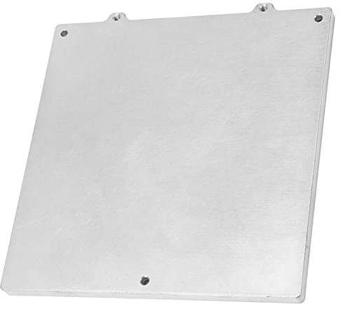 ciciglow Hot Bed Support Plate, 120x120x6mm/4.7x4.7x0.2in 3D Printer Heated Bed Support Aluminum Plate for V0 V0.1, Precise Hole Drilling