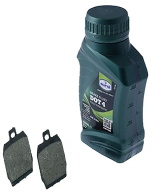 Bremsbeläge hinten + Bremsflüssigkeit kompatibel mit MBK Nitro kompatibel mit Yamaha Aerox SA14 24 5BR Roller