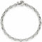 JEWELS BY LEONARDO Armband Clip & Mix Romea • Arm-Kette aus silberfarbenem Edelstahl • massive Kettenglieder in Bohnenform • 18,5 cm Länge • Geschenk Schmuck Damen • 023274