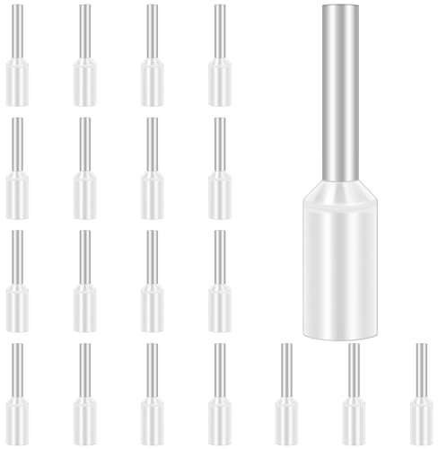 100 Stück Aderendhülsen 0.5mm², Hanibos Aderendhülsen set Kabelendhülsen Isolierte Aderhülsen für Drahtverbindung(0.5mm²x8mm)