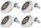 sourcing map Shower Door Roller Wheel 20mm Diameter Replacement Part for Bathroom Glass Door, Sliding Shower Door Roller, (1 Set 4pcs)