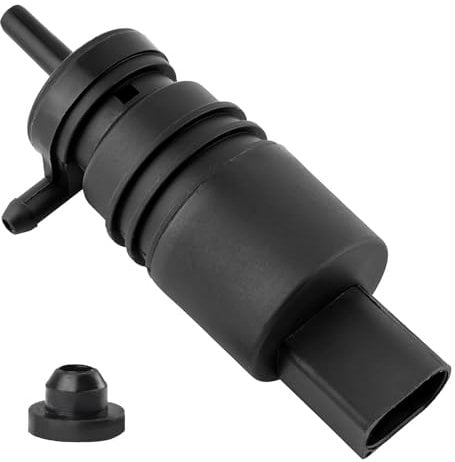Bomba de Lavado de Parabrisas, Bomba de Agua de Lavado Parabrisas de Coche 12V, 2200 ml/min, Compatible con Modelos E36 E46 E53 E86 X3 X5 X6 Z3 Fabricada en Nylon PA66 Duradero, Fácil de Instalar