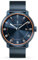 Lilienthal Berlin Neolux Automatik Uhr Blue Orange – hochwertige Herrenuhr am blauen Mesh-Armband aus blauem Chirurgenstahl mit einem Automatikwerk & Saphirglas – 42,5 mm