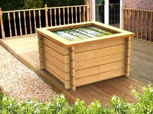 Quickcrop Avon Raised Garden Pond With Liner - 4ft x 4ft (44in)