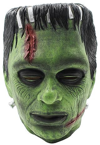 JUFKGBAR -Science Geek Alien - Máscara de látex para Halloween, carnaval, disfraz, accesorios de fiesta