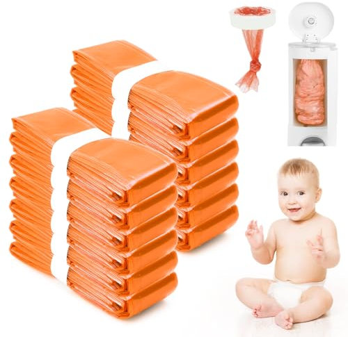 LUOJINYI Poubelle Couche Bebe, 12 Pièces Recharge Poubelle a Couche, Bebe Recharge Sac Poubelle Couche Compatible avec Tommee Tippee, Angelcare, Genie Litter Locker,7 Couches Protectrices
