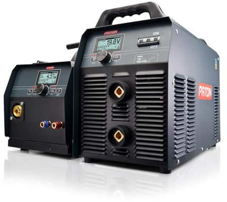 PATON ProMIG 500A MIG Welder 3-in-1 Pulse Welding Machine MMA/TIG Lift 400V | Liquid-cooled torch support, WAM config with earth lead only, 4-roller drive, aluminium wire mode, VRD, 2T/4T