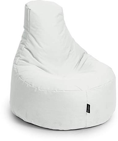 Sitzsack Gamer Beanbag 62 Farben Indoor Outdoor Sitzsäcke Gaming Beanbags Sitzkissen Erwachsene Riesensitzsack Kinder Lounge Bodenkissen Schule Kindergarten Tobekissen 80cm Durchmesser,Weiß