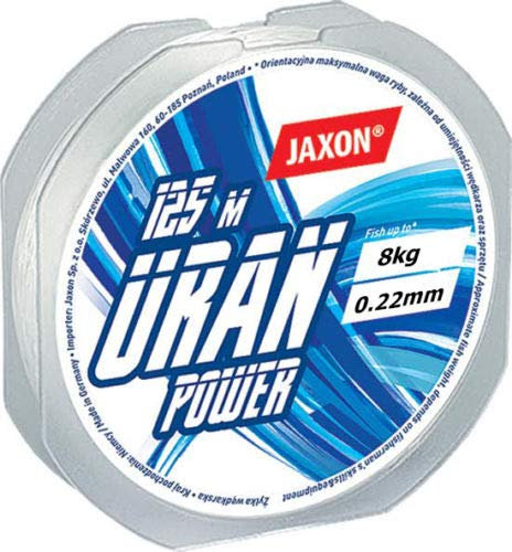 Jaxon Uran Power - Filo da pesca 125 m/0,12 mm-0,45 mm, bobina monofile (0,22 mm/8 kg)