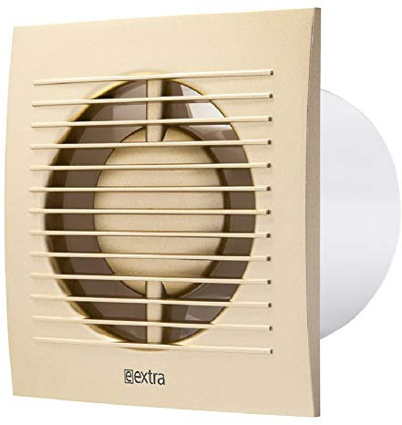 4 inch/100mm Bathroom Toilet Wall/Ceiling Extractor Fan with Timer - Ventilation Fan - Colour Gold