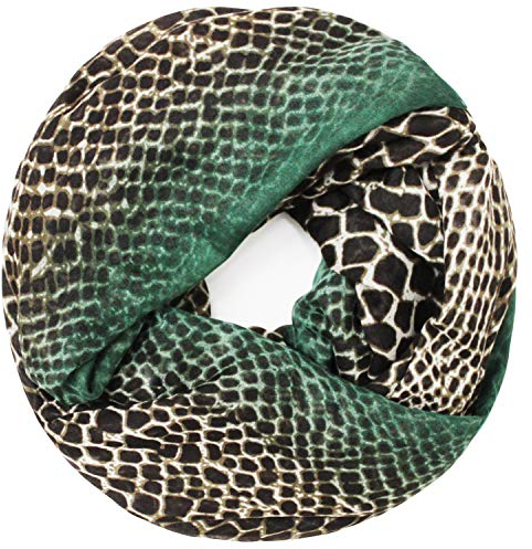 Glamexx24 Damen Schal Leo Muster Langschal Loop Schlauchschal Tuch XXL Loopschal Mädchen Animal Print Tuch