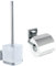 VacuumLoc® WC-Set Quadro, WC-Garnitur und Toilettenpapierhalter, 2-teilig