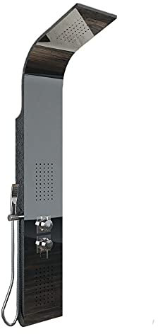 Colonna Doccia 001B 3 Funzioni Acciaio Inox 2 Bocchette Idro Lombari L20xP44xH140