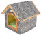 Katzenhaus, Katzenhöhle Für Katzen Winterfest, Wasserdichtes Wetterfestes Pet Outdoor House, Faltbare Tierheim Für Haustiere, Hautier Gartenhaus Mit Abnehmbarem Matratze Weich Und Warm Für Hund Katze