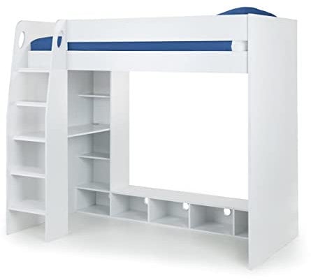 Julian Bowen Nebula Gaming Bed With Desk White