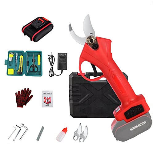 Forbici e Cesoie per Potatura, tagliarami Taglio a batteria per Potatura Elettrica con 2 Batteria, Forbici Giardinaggio Fai da Te Strumento Cordless Professionale per Albero Albero da Frutta