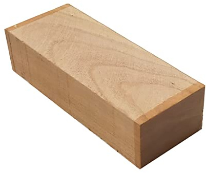 Messergriffblock, Griffblock Kirschbaum Holz unbehandelt 12x3x4 cm