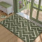 Biscpro Indoor Door Mats,60x90cm Door Mat Non Slip Backing,Dirt Trapper Mat Absorbent Non-Slip Doormat for Entrance,Inside,Kitchen,Front Back Door,Pets and Garden-Green