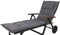 0709 Auflage Rollliege Rom grau-weiß gestreift 195x60x8 cm (ohne Liege)