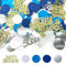 MMDOCO Konfetti Geburtstag Deko,200 Stück Confetti Happy Birthday Deko,Tischdeko Geburtstag Geburtstag Frauen Mann,Streudeko Happy Birthday,Happy Birthday Konfetti Tischdekoration Blau