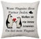 Aconesong Pinguin Geschenk für Sie und Ihn - Kissenbezug für Paare, Valentinstag, Jubiläum - Geist Tier Andenken für Frauen und Männer