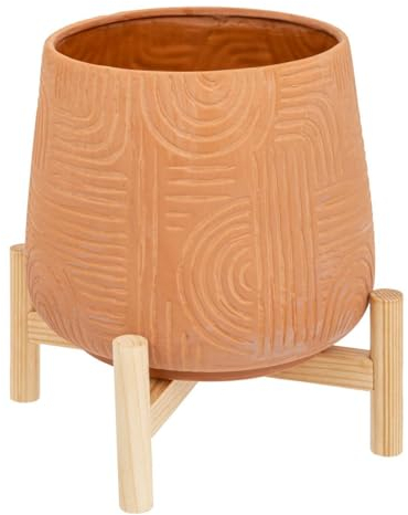 Atmosphera - Pot en Terre Cuite d20cm Rose Terracotta