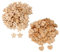 BQLZR Holzknöpfe in Sternform, 2 Löcher, Herzform, 13 mm, 200 Stück