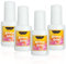 4 Stück Wasserlöslicher Glitzer Tattoo Kleber, Körperkleber, Hautkleber, 8 ml Glitter Glue, Face Glue, Body Glues for Glitter Tattoo, Kosmetik Kleber für Karneval Ostern Weihnachten Halloween Cosplay
