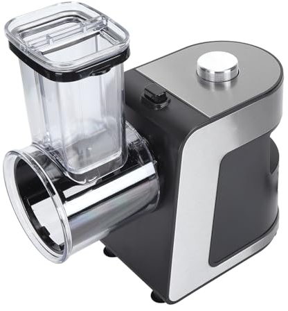 Râpe à Fromage électrique Puissante de 1000 W, Lames en Acier Inoxydable, Lames Multi-cônes, Machine à Salade, Coupe-fruits, Opération à une Touche, Application Polyvalente