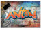 Gamer Schreibtischunterlage personalisiert mit Namen | wasserfeste Schreibunterlage, abwischbar, hochwertiges Acrylglas, gaming Motiv Teenager Kunststoff | 60x40cm Graffiti orange