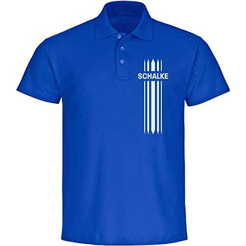 multifanshop Poloshirt - Schalke - Streifen