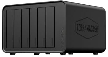 TERRAMASTER F6-424 NAS Storage 6Bay - N95 Quad-Core CPU, 8GB DDR5 RAM, Dual 2.5GbE Ports, Network Attached Storage with High Performance (Diskless)