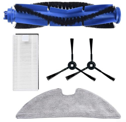 NbgrvB Ersatzteile für Eufy für RoboVac für L35 Hybrid+ für LR30 Hybrid+ Saugroboter, Saugroboter Zubehör mit Hauptrollenbürste Seitenbürsten Filter Mop Tuch
