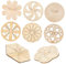 BEBEMOKO 8pcs Kreisel Kreisel Kreisel für Tisch Retro Mini Gyro Gyroskop Tops Lustiger Kreisel Perpetual Motion Kleiner Kreisel Flying Gyro Playthings Holz