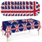 Union Jack Party Tableware for VE Day 80th Anniversary Decorations,37Pcs Union Jack Plates and Napkins Table Cloth Plastic,VE Day 80th Anniversary Flags for 80 Years Victory in Europe WW2 Decorations
